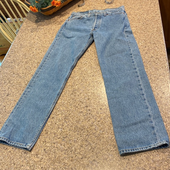 Vintage 501 Button Fly Levi’s Blue Jeans Tag Says W29xL30 Made in USA 92? - Picture 6 of 16